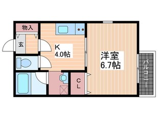 RIDERE廿日市の物件間取画像